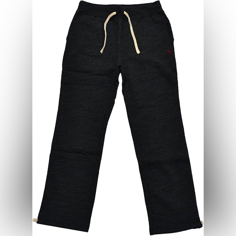 Polo Ralph Lauren Dark Gray Joggers with Red Pony Logo